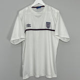 Shop 2001 ENGLAND TRAINING SHIRT (XXL) UMBRO, classic football shirts, vintage football shirts & retro soccer jerseys at Cult Kits