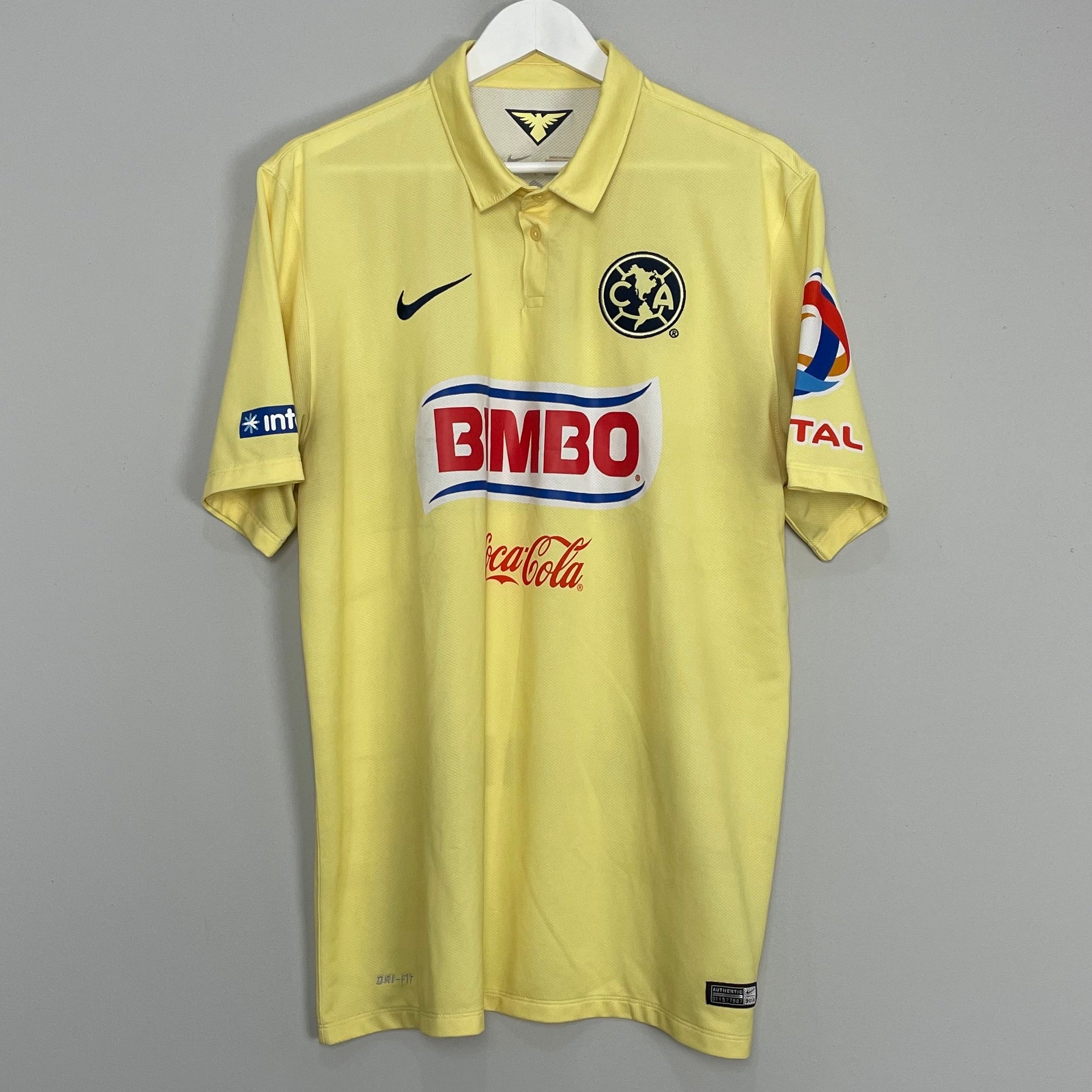Shop 2014/15 CLUB AMERICA HOME SHIRT (XL) NIKE, classic football shirts, vintage football shirts & retro soccer jerseys at Cult Kits