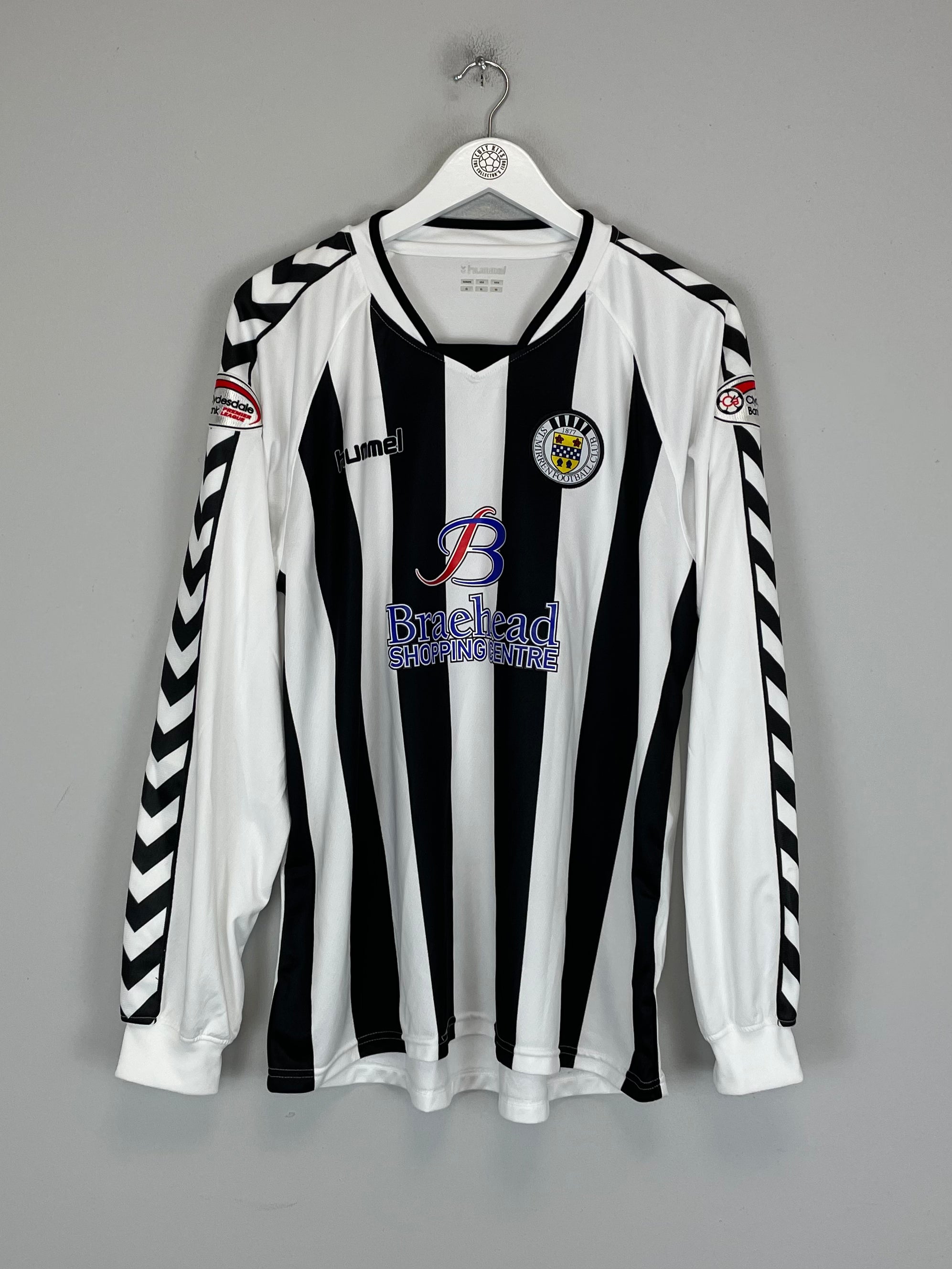 Shop 2007/08 ST MIRREN L/S HOME SHIRT (XL) HUMMEL, classic football shirts, vintage football shirts & retro soccer jerseys at Cult Kits