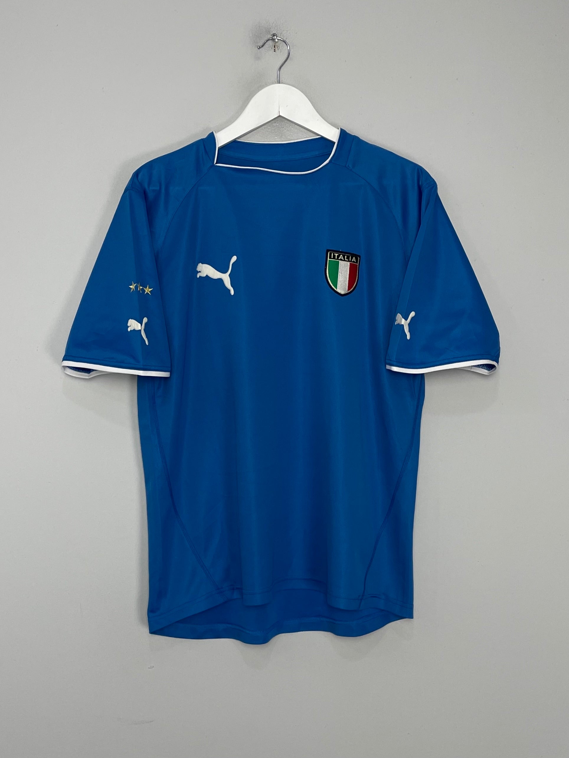 Shop 2003/04 ITALY HOME SHIRT (M) PUMA, classic football shirts, vintage football shirts & retro soccer jerseys at Cult Kits