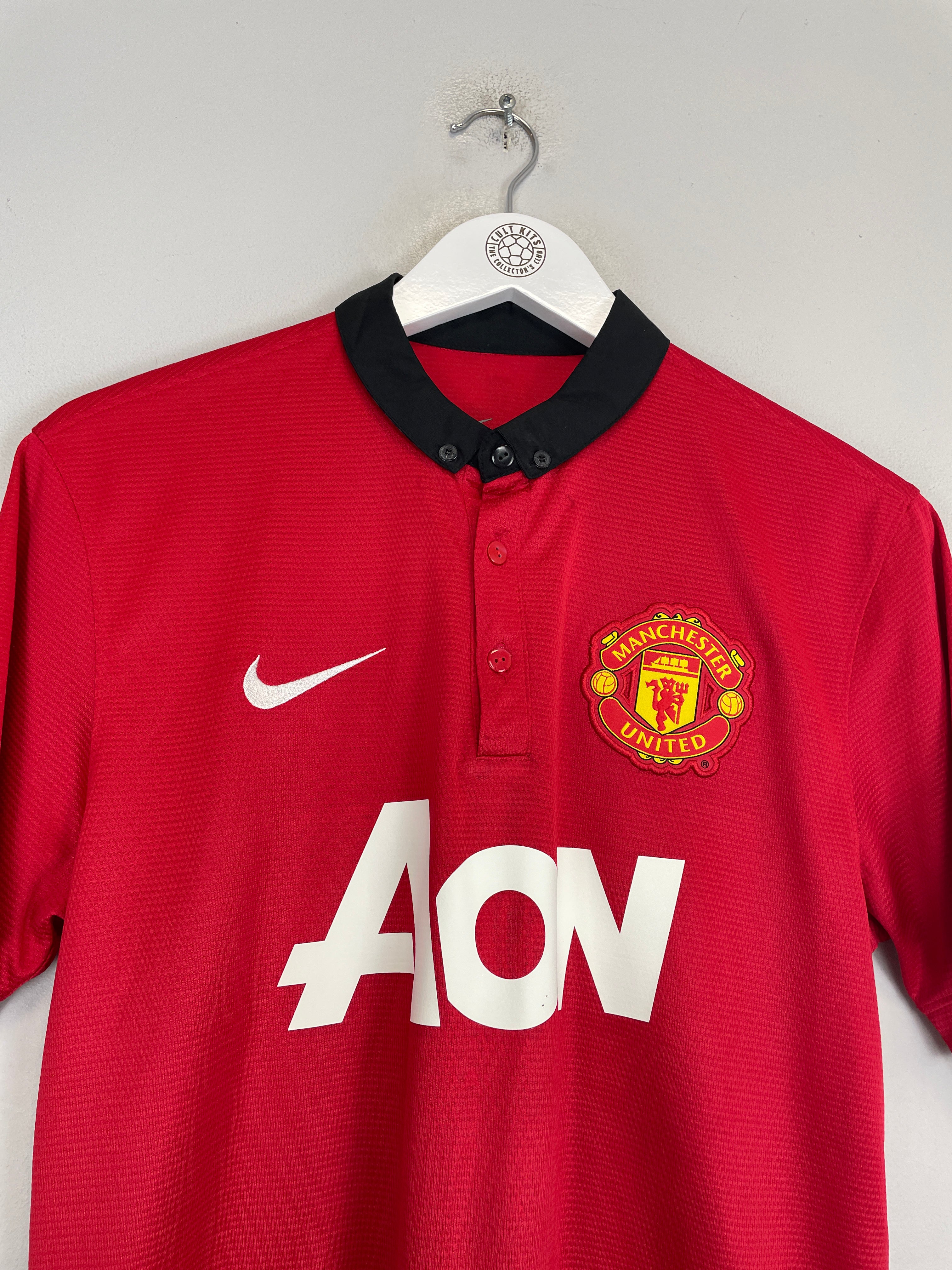 Shop 2013/14 MANCHESTER UNITED V.PERSIE #20 HOME SHIRT (M) NIKE, classic football shirts, vintage football shirts & retro soccer jerseys at Cult Kits