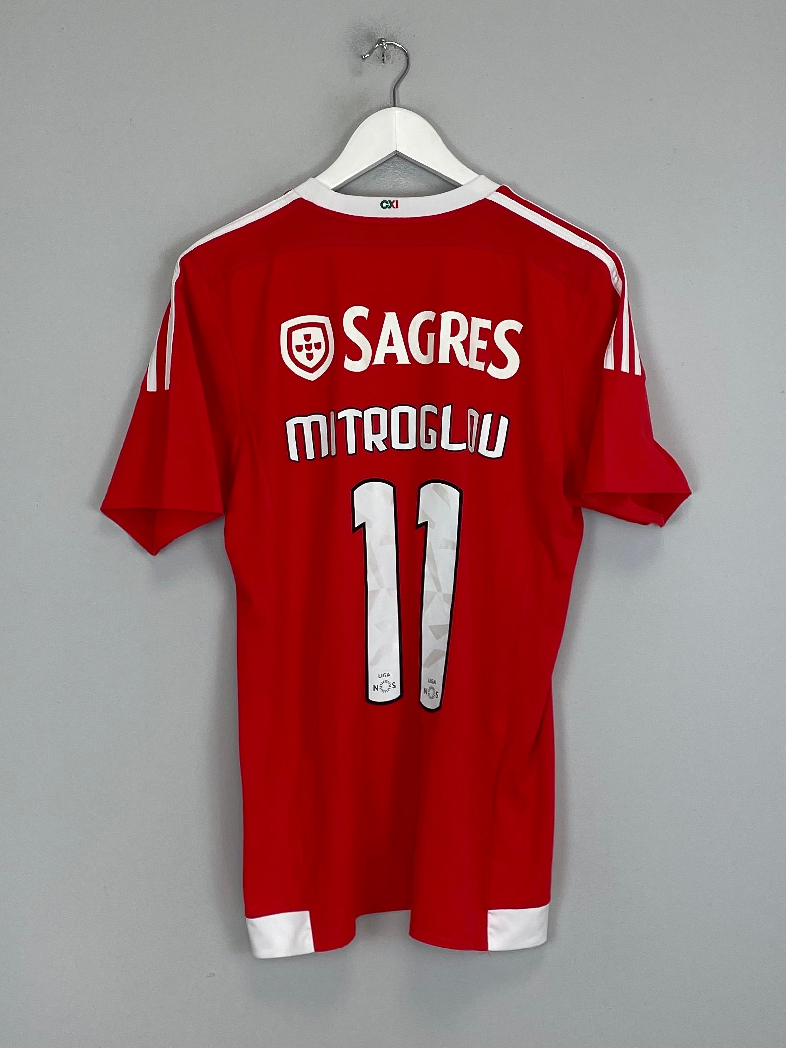 Shop 2015/16 BENFICA MITROGLOU #11 HOME SHIRT (M) ADIDAS, classic football shirts, vintage football shirts & retro soccer jerseys at Cult Kits