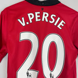 Shop 2013/14 MANCHESTER UNITED V.PERSIE #20 HOME SHIRT (M) NIKE, classic football shirts, vintage football shirts & retro soccer jerseys at Cult Kits