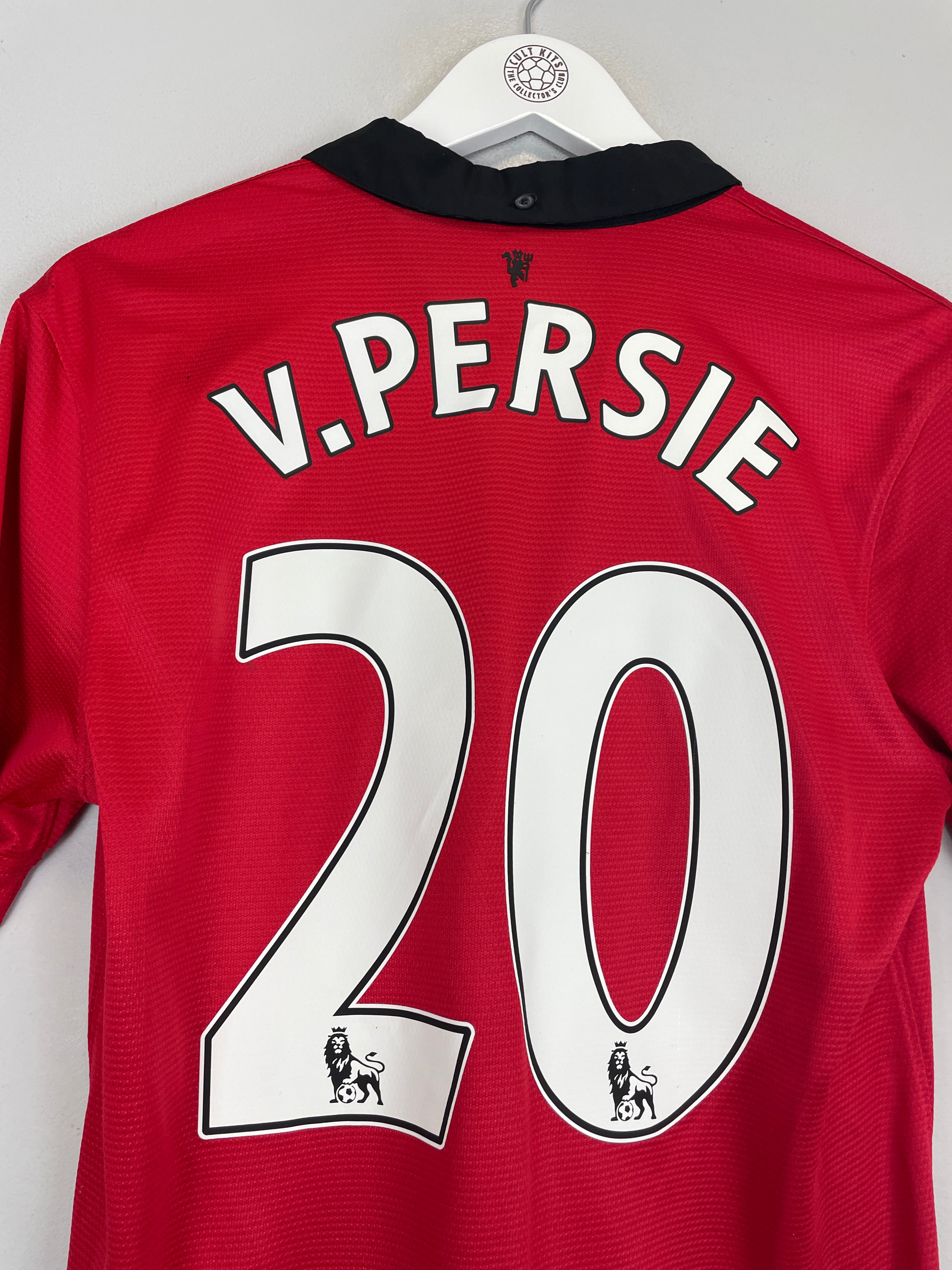 Shop 2013/14 MANCHESTER UNITED V.PERSIE #20 HOME SHIRT (M) NIKE, classic football shirts, vintage football shirts & retro soccer jerseys at Cult Kits