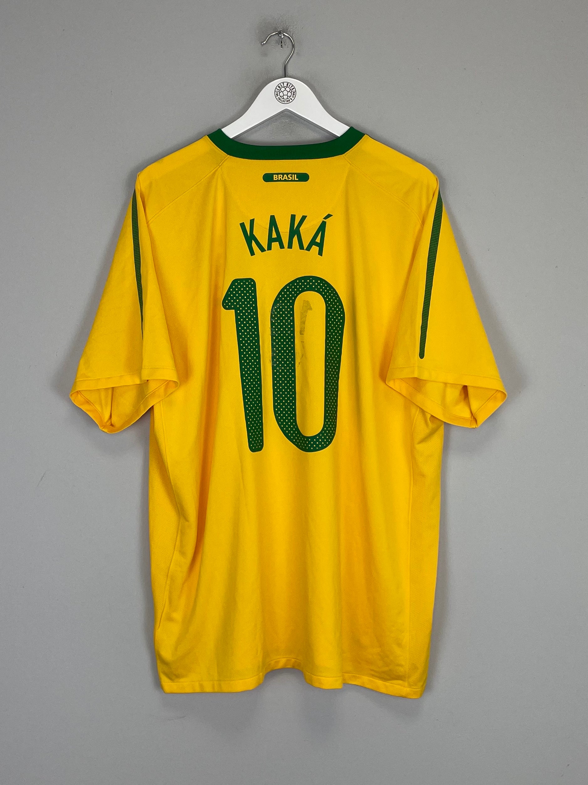 Shop 2010/11 BRAZIL KAKA #10 HOME SHIRT (XXL) NIKE, classic football shirts, vintage football shirts & retro soccer jerseys at Cult Kits