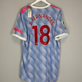 Shop 2021/22 MANCHESTER UNITED B.FERNANDES #18 *BNWT* AUTHENTIC AWAY SHIRT (XXL) ADIDAS, classic football shirts, vintage football shirts & retro soccer jerseys at Cult Kits