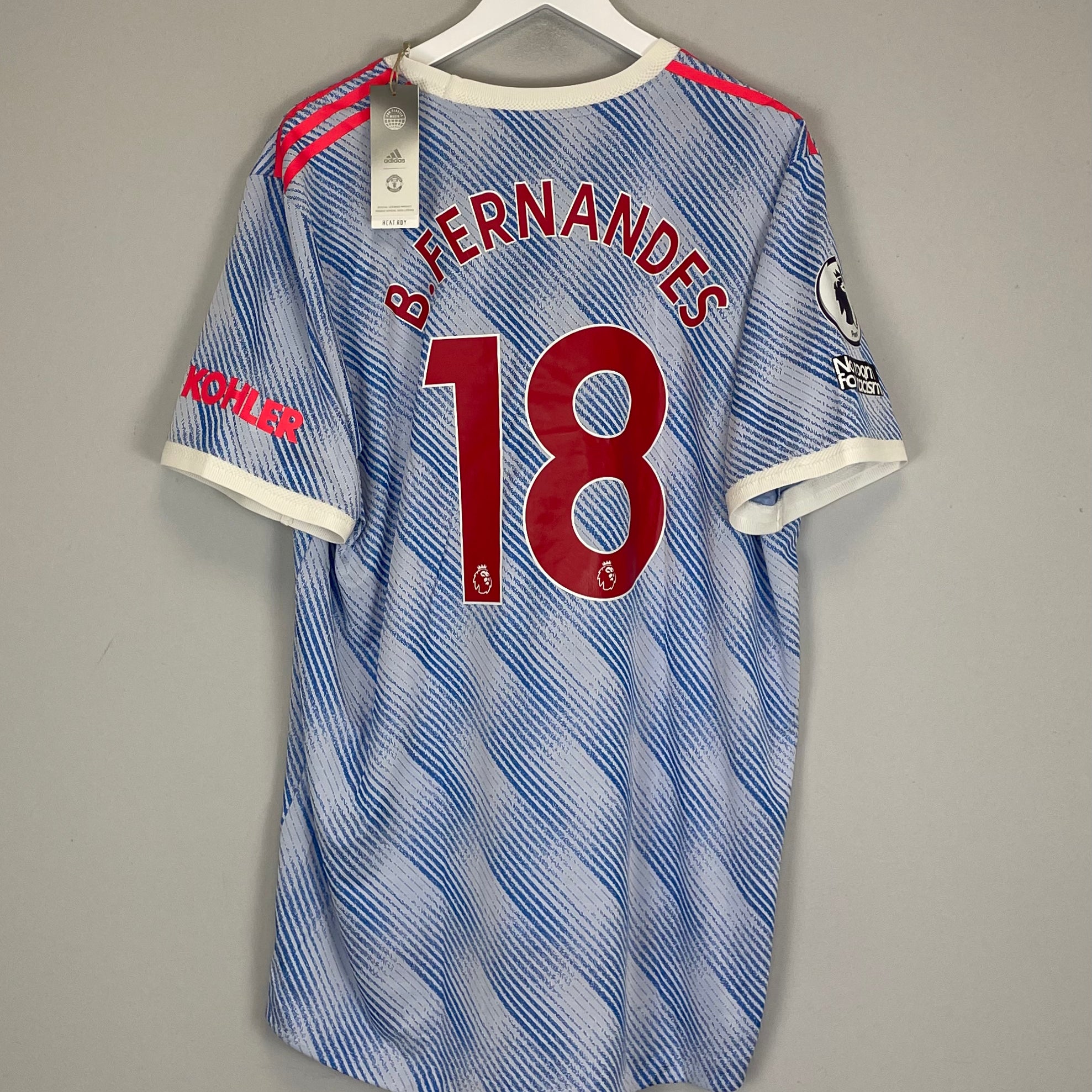 Shop 2021/22 MANCHESTER UNITED B.FERNANDES #18 *BNWT* AUTHENTIC AWAY SHIRT (XXL) ADIDAS, classic football shirts, vintage football shirts & retro soccer jerseys at Cult Kits