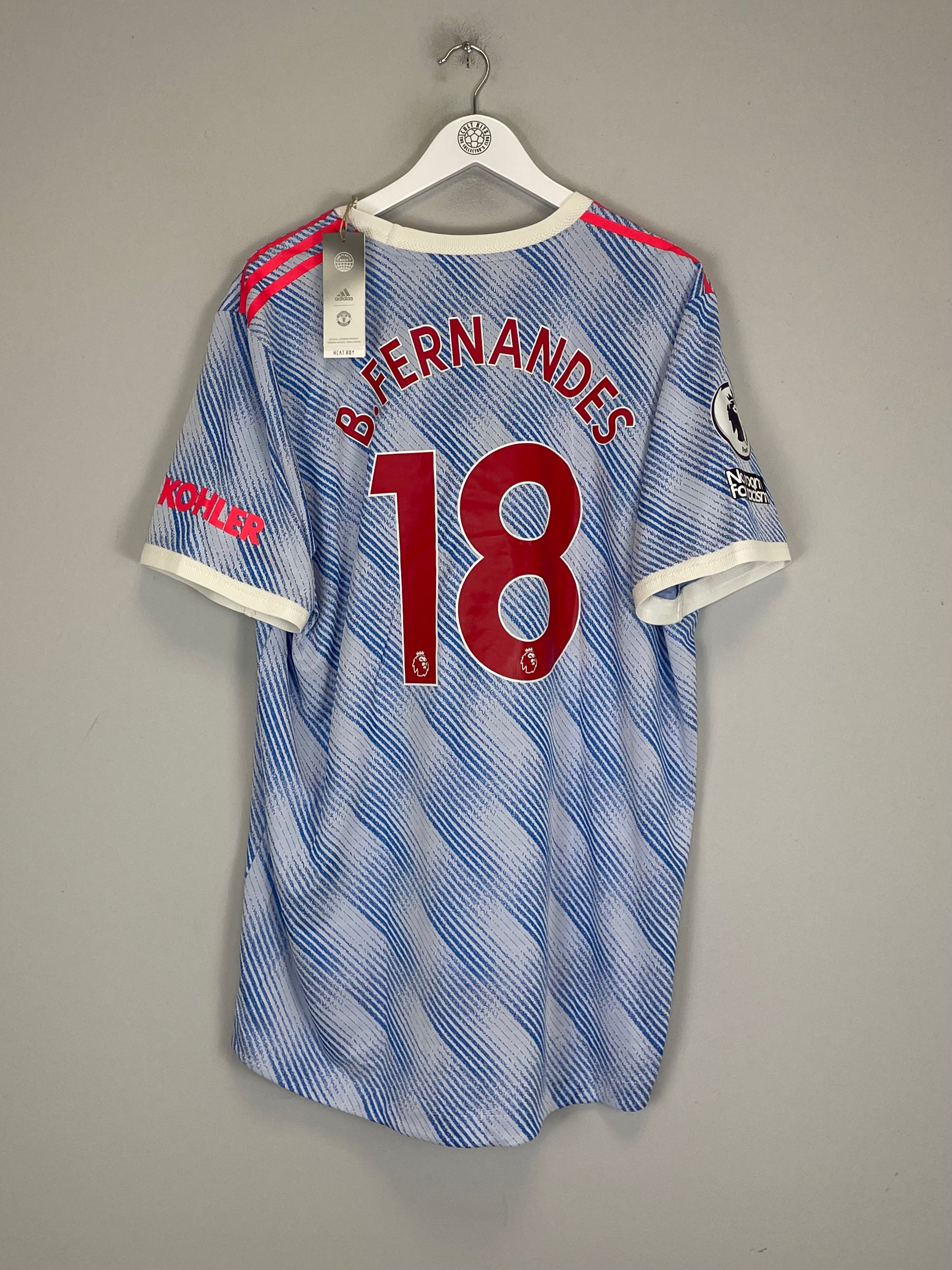 Shop 2021/22 MANCHESTER UNITED B.FERNANDES #18 *BNWT* AUTHENTIC AWAY SHIRT (XXL) ADIDAS, classic football shirts, vintage football shirts & retro soccer jerseys at Cult Kits