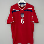 Shop 2008/10 ENGLAND TERRY #6 AWAY SHIRT (XL) UMBRO, classic football shirts, vintage football shirts & retro soccer jerseys at Cult Kits