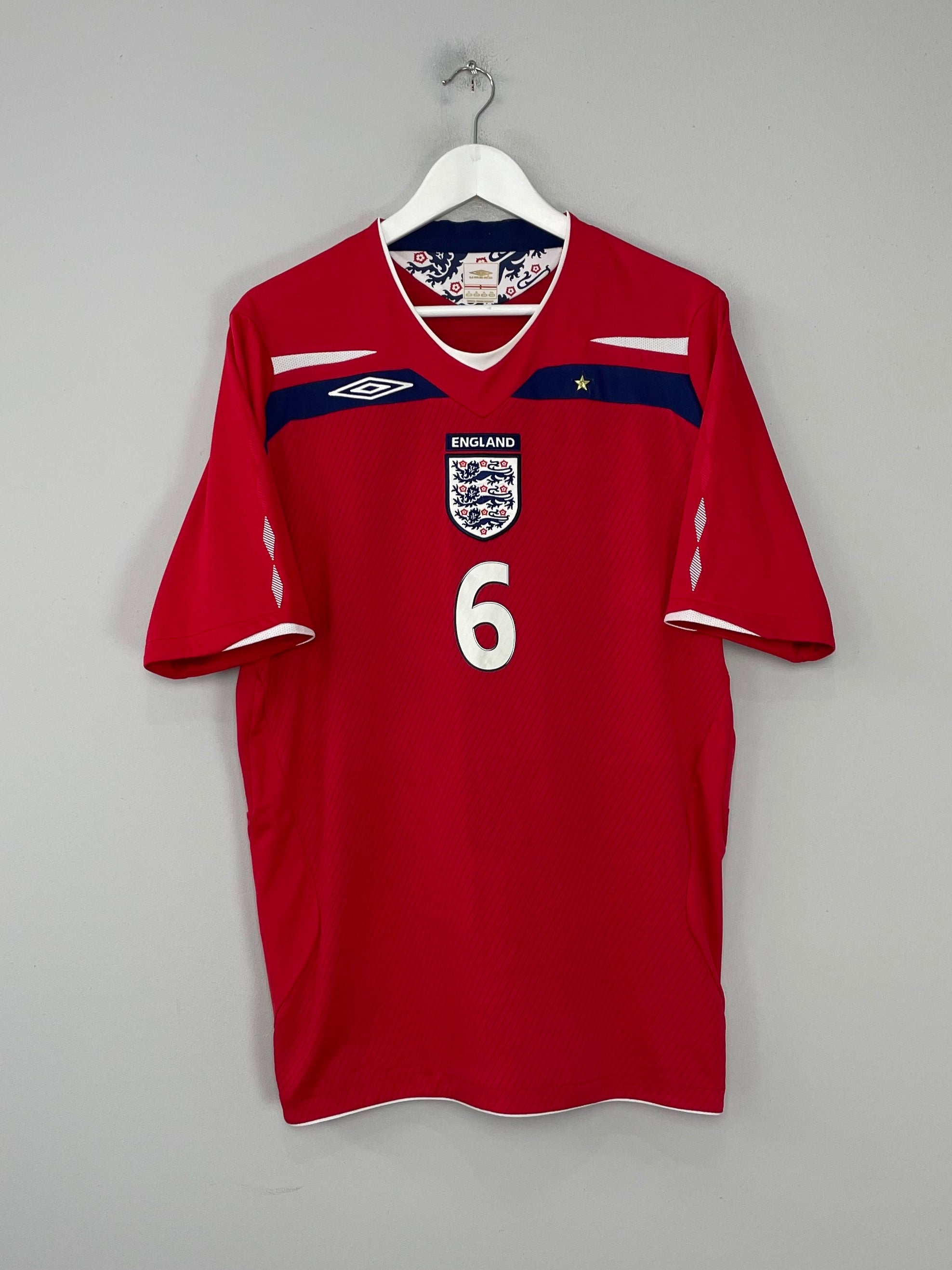 Shop 2008/10 ENGLAND TERRY #6 AWAY SHIRT (XL) UMBRO, classic football shirts, vintage football shirts & retro soccer jerseys at Cult Kits