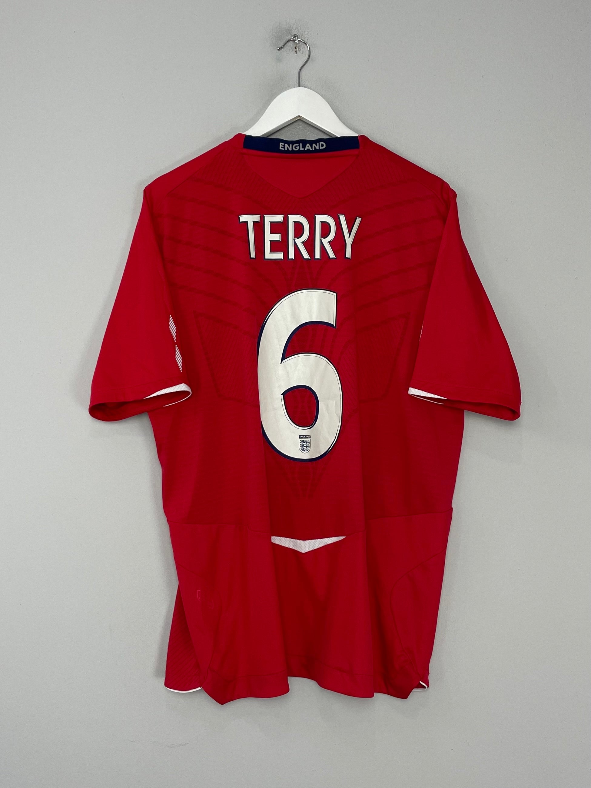 Shop 2008/10 ENGLAND TERRY #6 AWAY SHIRT (XL) UMBRO, classic football shirts, vintage football shirts & retro soccer jerseys at Cult Kits
