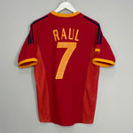 2002/04 SPAIN RAUL #7 HOME SHIRT (S) ADIDAS