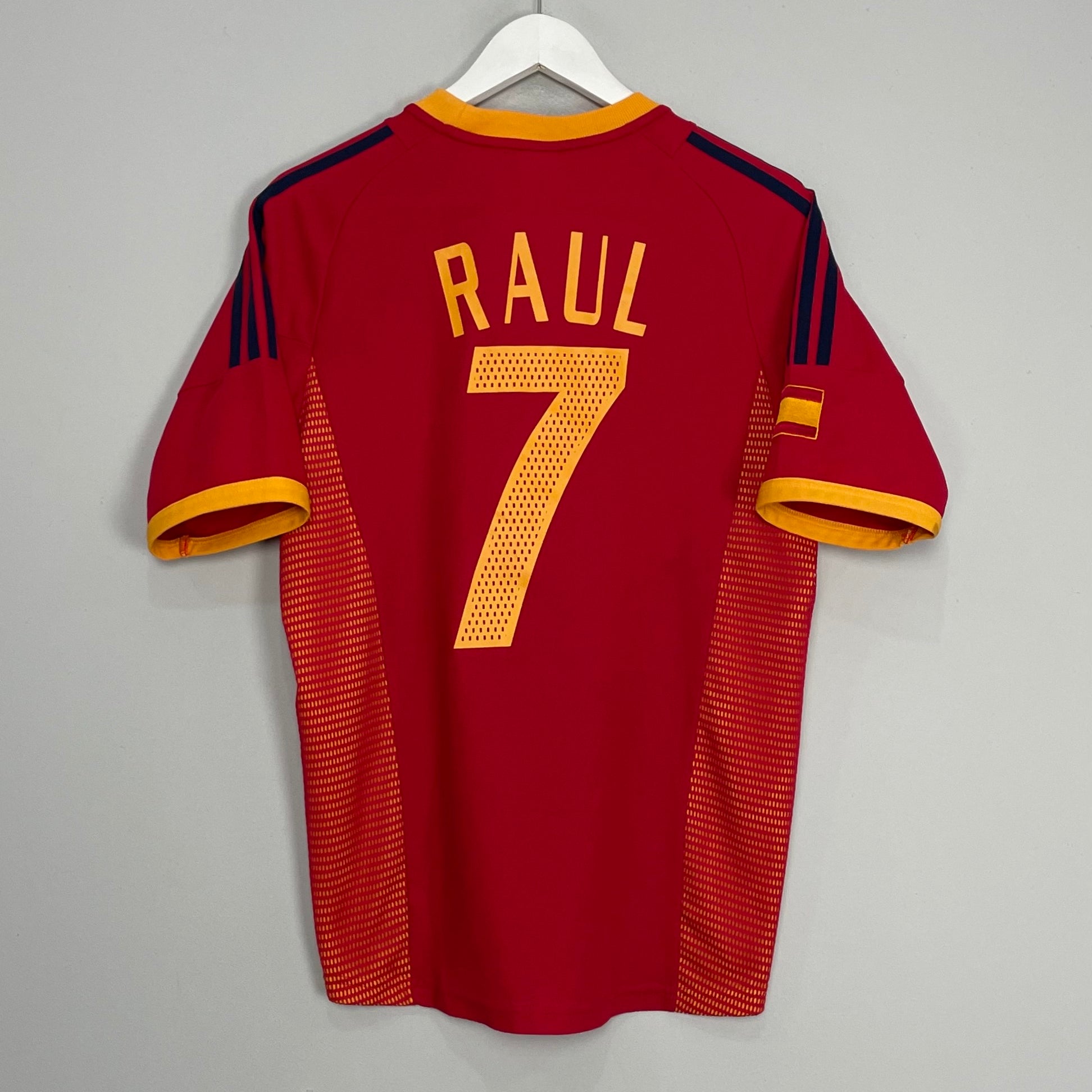 Shop 2002/04 SPAIN RAUL #7 HOME SHIRT (S) ADIDAS, classic football shirts, vintage football shirts & retro soccer jerseys at Cult Kits