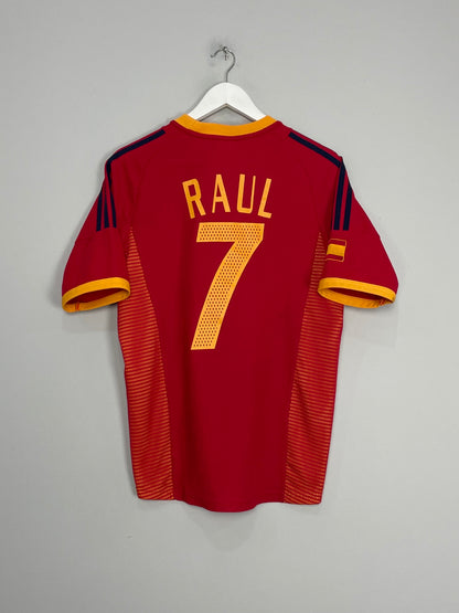 2002/04 SPAIN RAUL #7 HOME SHIRT (S) ADIDAS