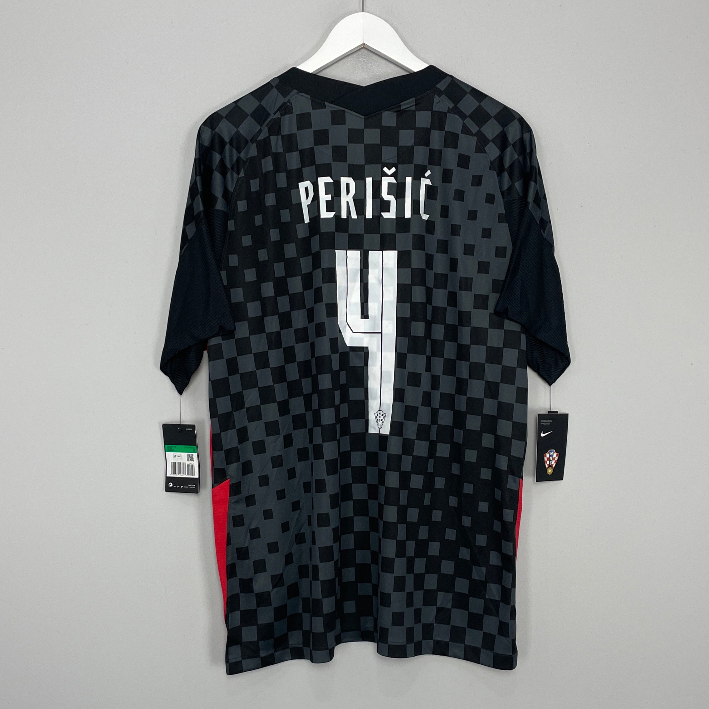 Shop 2020/21 CROATIA PERISIC #4 *BNWT* AWAY SHIRT (XL) NIKE, classic football shirts, vintage football shirts & retro soccer jerseys at Cult Kits