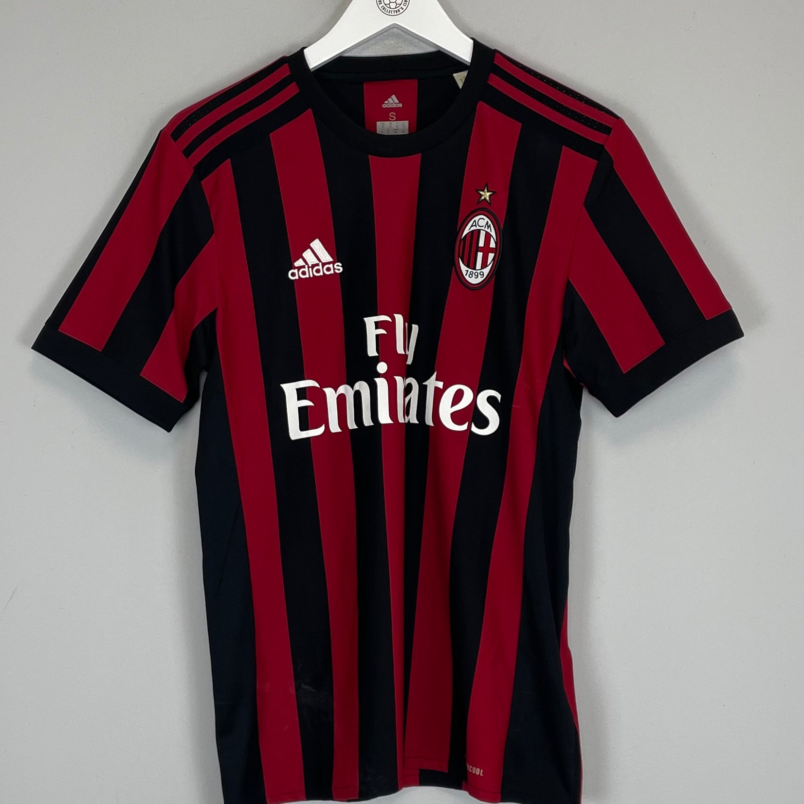 Shop 2017/18 AC MILAN HOME SHIRT (S) ADIDAS, classic football shirts, vintage football shirts & retro soccer jerseys at Cult Kits
