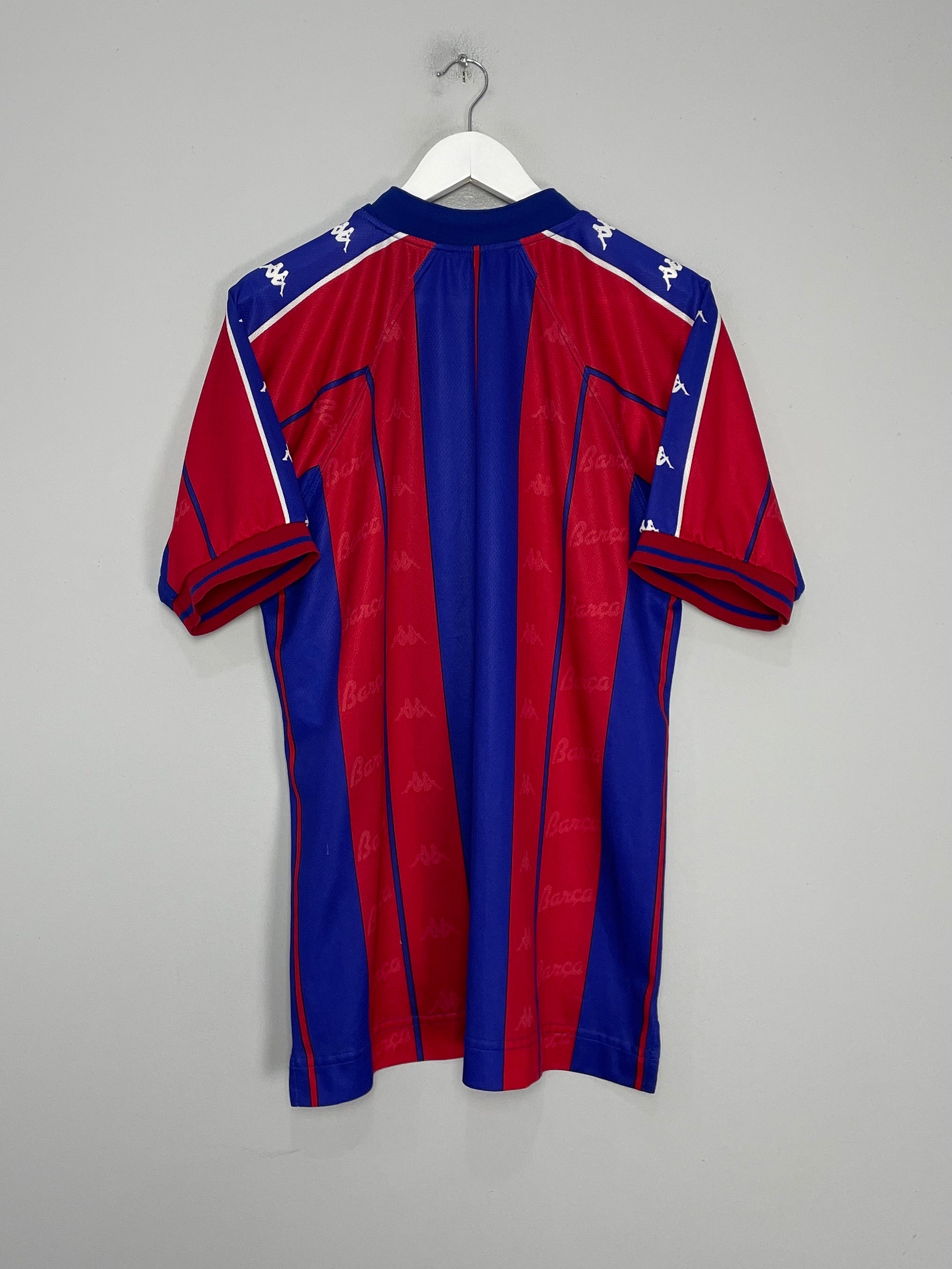 Shop 1997/98 BARCELONA HOME SHIRT (L) KAPPA, classic football shirts, vintage football shirts & retro soccer jerseys at Cult Kits