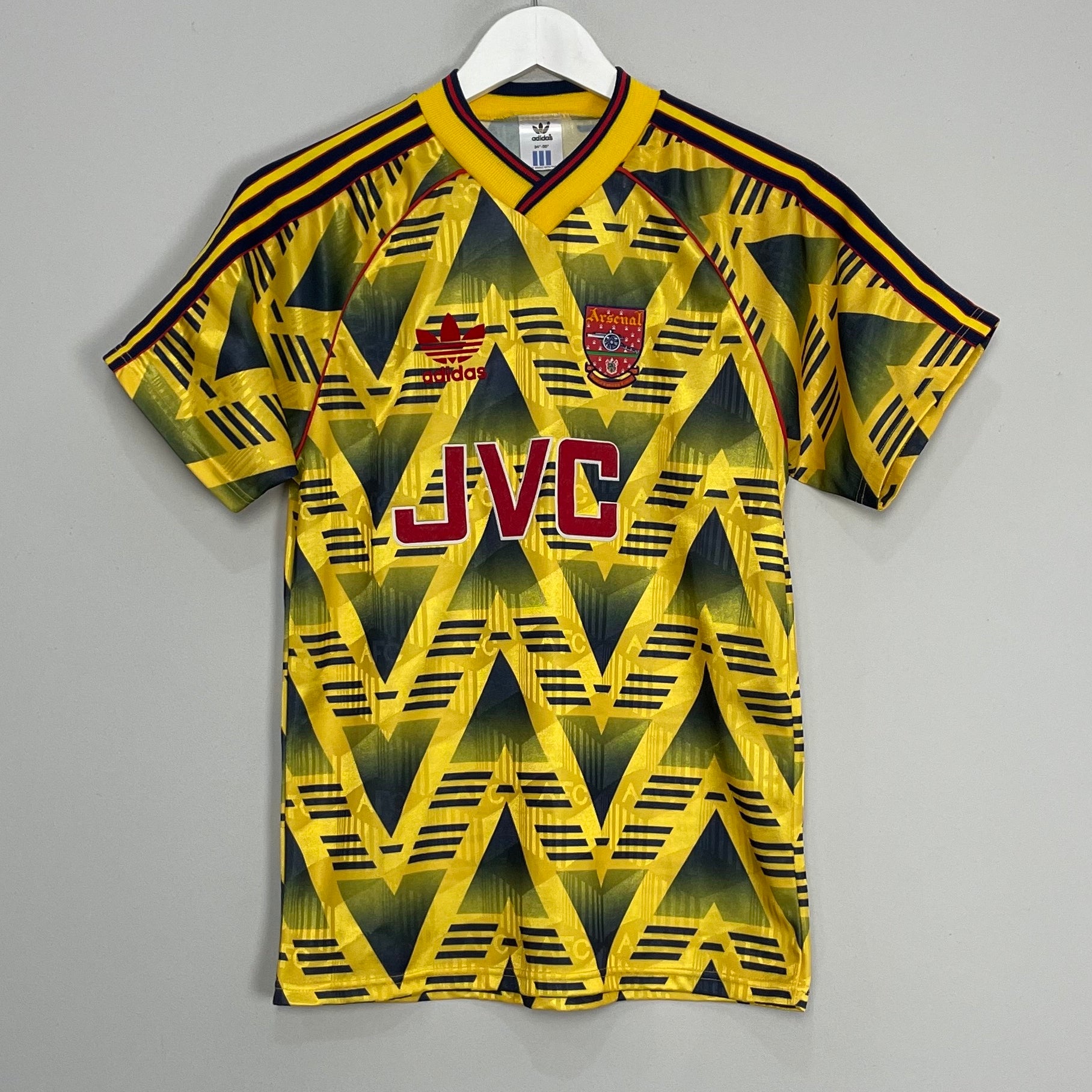 Shop 1991/93 ARSENAL AWAY SHIRT (S) ADIDAS, classic football shirts, vintage football shirts & retro soccer jerseys at Cult Kits