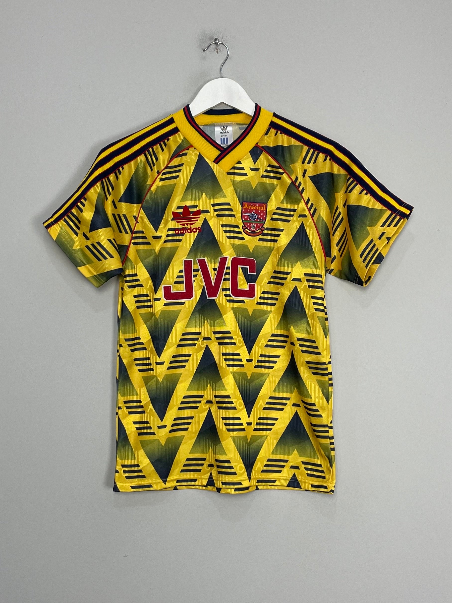 Shop 1991/93 ARSENAL AWAY SHIRT (S) ADIDAS, classic football shirts, vintage football shirts & retro soccer jerseys at Cult Kits