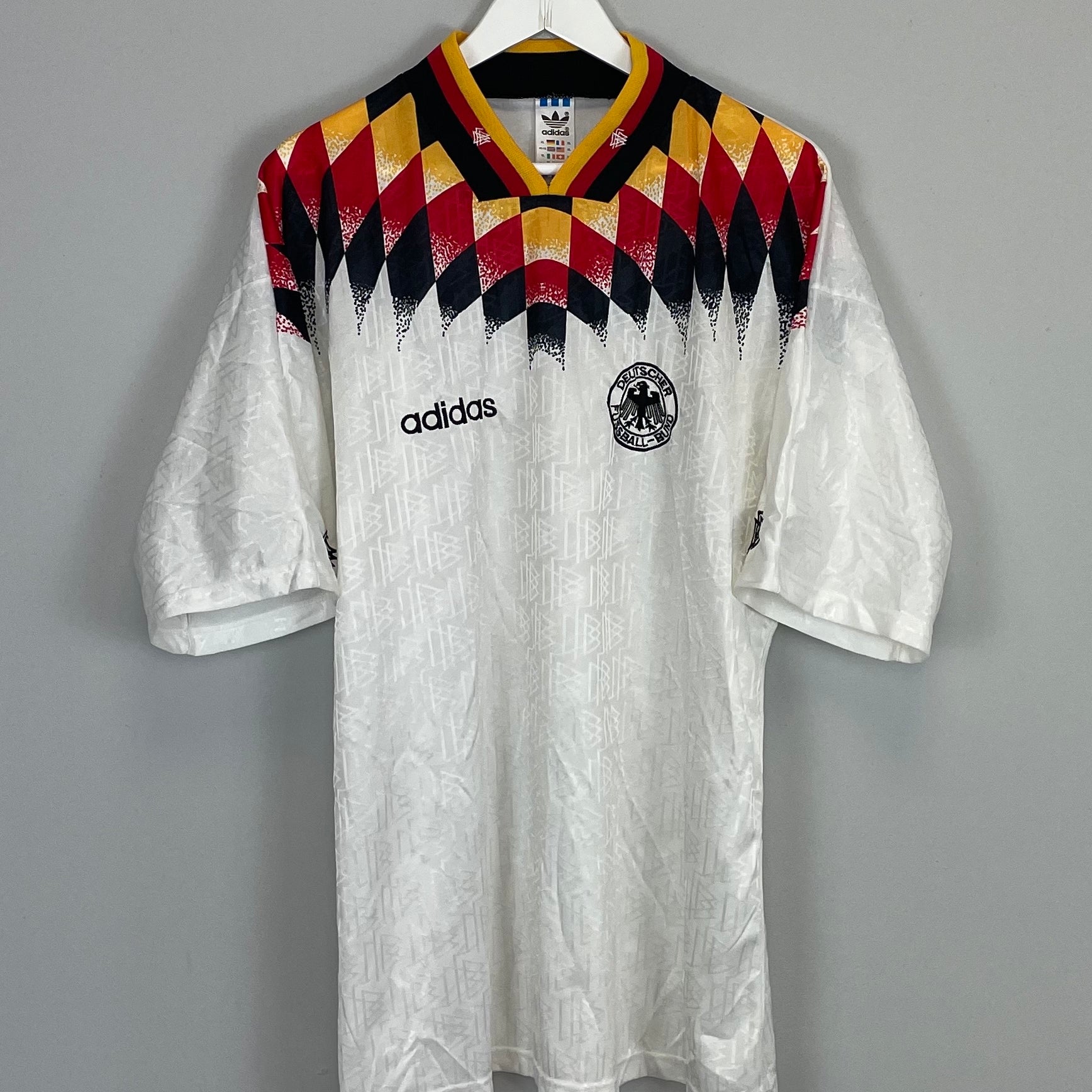 Shop 1994/95 GERMANY HOME SHIRT (XL) ADIDAS, classic football shirts, vintage football shirts & retro soccer jerseys at Cult Kits