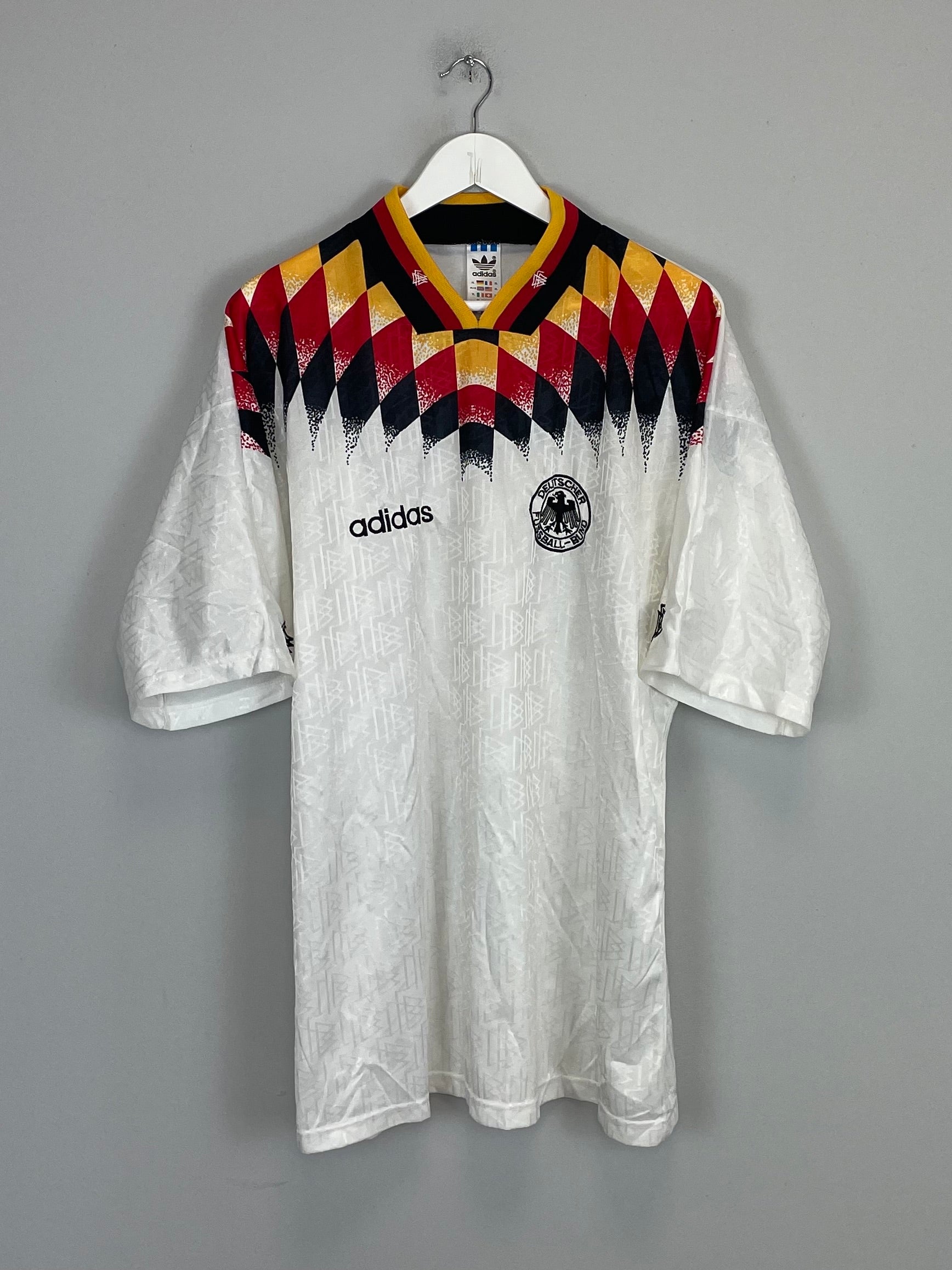 Shop 1994/95 GERMANY HOME SHIRT (XL) ADIDAS, classic football shirts, vintage football shirts & retro soccer jerseys at Cult Kits
