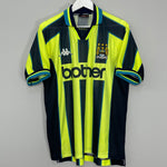 Shop 1998/99 MANCHESTER CITY AWAY SHIRT (L) KAPPA, classic football shirts, vintage football shirts & retro soccer jerseys at Cult Kits