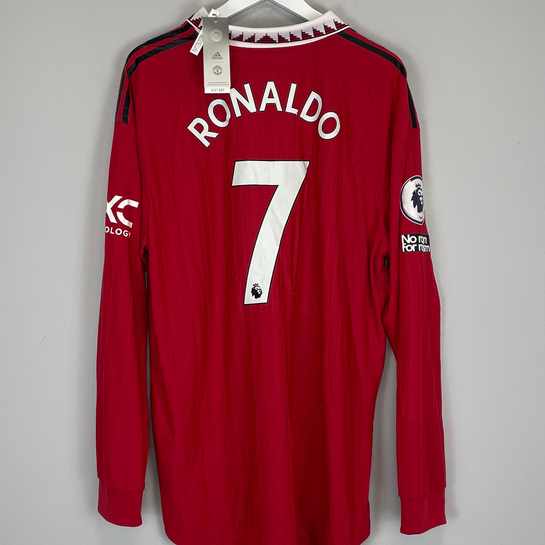 Shop 2022/23 MANCHESTER UNITED RONALDO #7 *BNWT* AUTHENTIC L/S HOME SHIRT (XXL) ADIDAS, classic football shirts, vintage football shirts & retro soccer jerseys at Cult Kits
