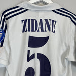 Shop 2001/02 REAL MADRID ZIDANE #5 C/L *CENTENARY* HOME SHIRT (S) ADIDAS, classic football shirts, vintage football shirts & retro soccer jerseys at Cult Kits