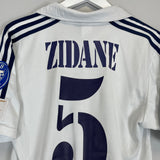 Shop 2001/02 REAL MADRID ZIDANE #5 C/L *CENTENARY* HOME SHIRT (S) ADIDAS, classic football shirts, vintage football shirts & retro soccer jerseys at Cult Kits