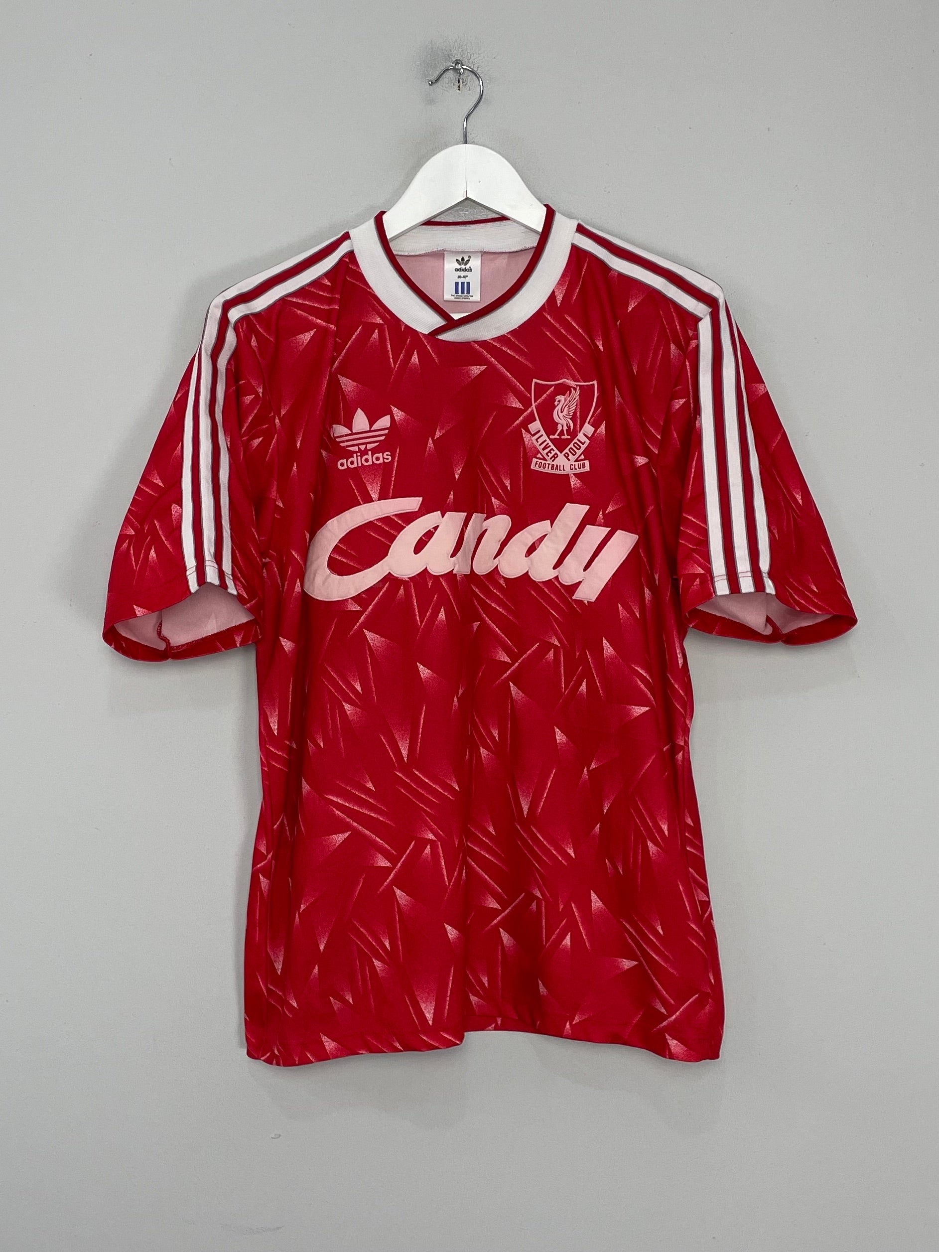 Shop 1989/91 LIVERPOOL HOME SHIRT (M) ADIDAS, classic football shirts, vintage football shirts & retro soccer jerseys at Cult Kits