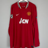 Shop 2011/12 MANCHESTER UNITED JI SUNG PARK #13 C/L L/S HOME SHIRT (XXXL) NIKE, classic football shirts, vintage football shirts & retro soccer jerseys at Cult Kits