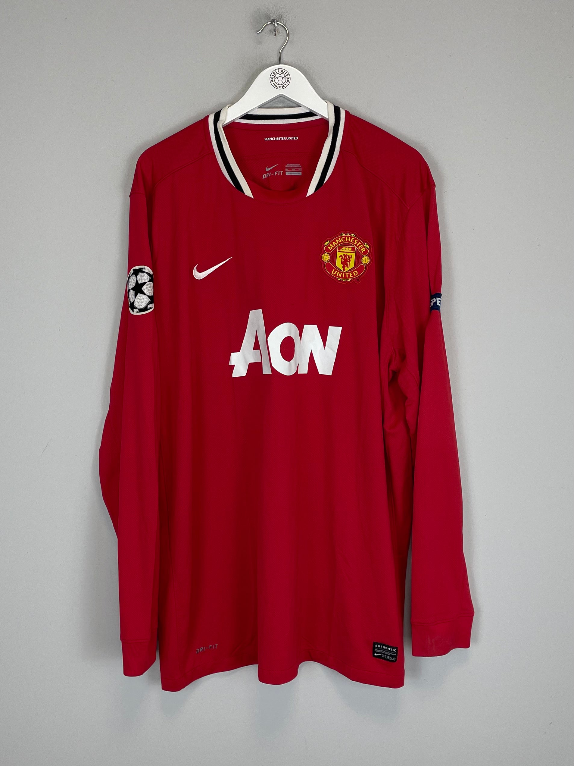 Shop 2011/12 MANCHESTER UNITED JI SUNG PARK #13 C/L L/S HOME SHIRT (XXXL) NIKE, classic football shirts, vintage football shirts & retro soccer jerseys at Cult Kits
