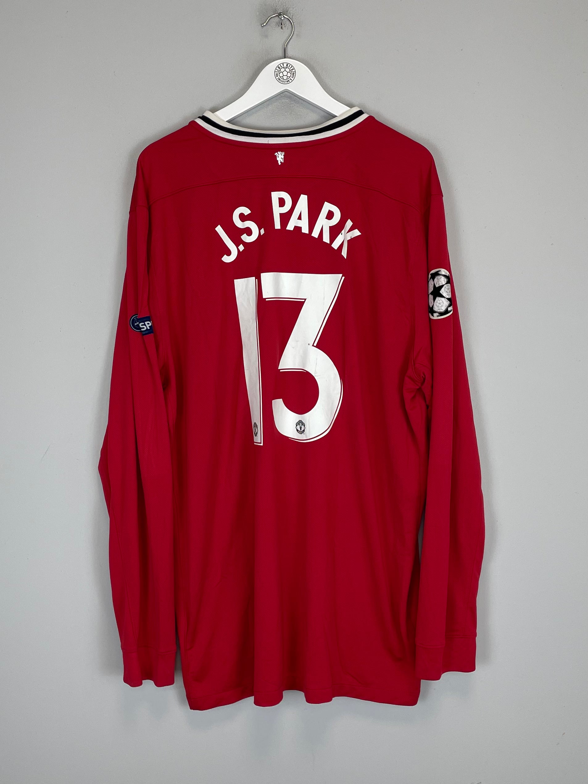 Shop 2011/12 MANCHESTER UNITED JI SUNG PARK #13 C/L L/S HOME SHIRT (XXXL) NIKE, classic football shirts, vintage football shirts & retro soccer jerseys at Cult Kits