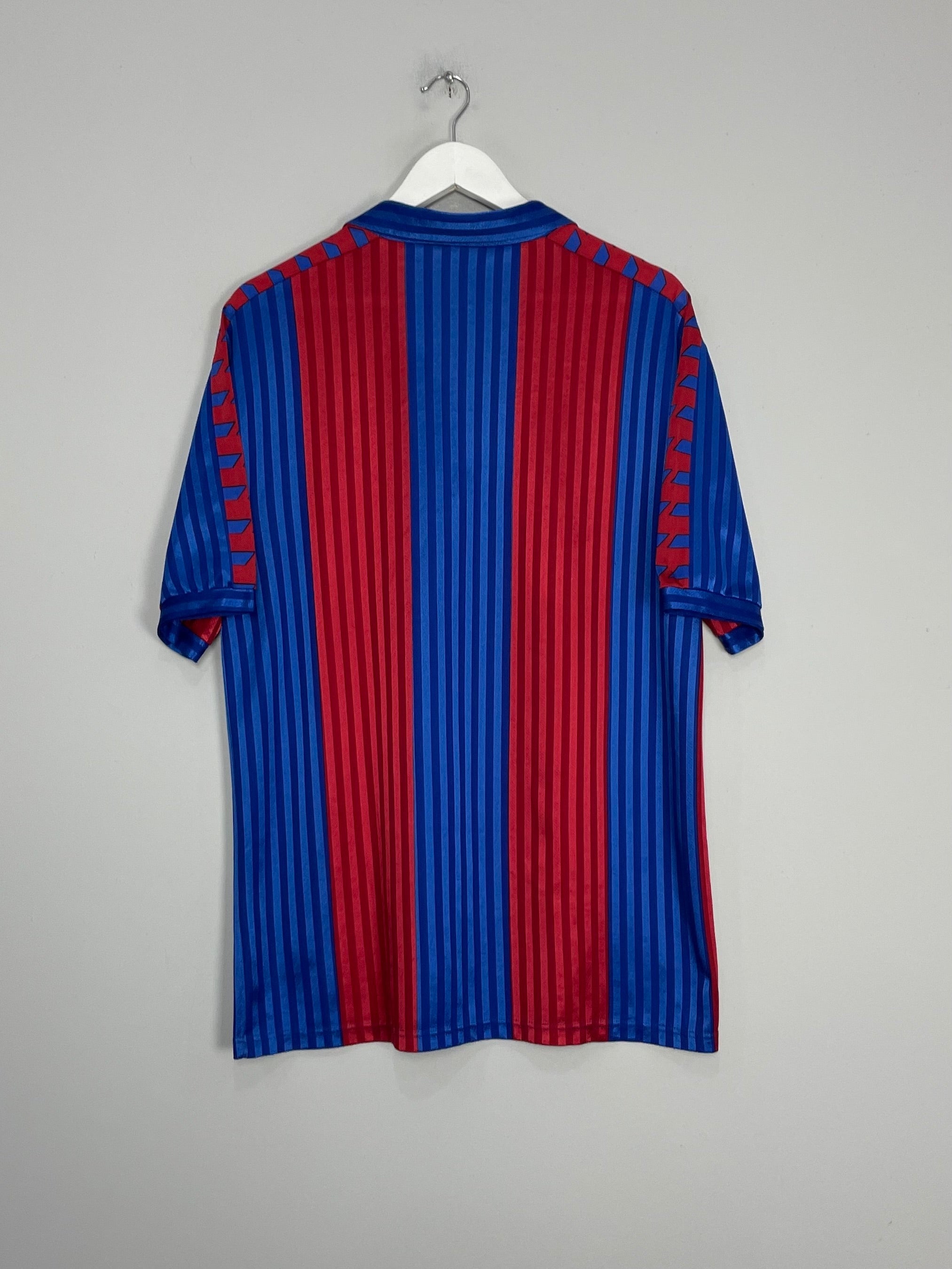 Shop 1989/92 BARCELONA HOME SHIRT (XL) MEYBA, classic football shirts, vintage football shirts & retro soccer jerseys at Cult Kits