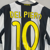2008/09 JUVENTUS DEL PIERO #10 HOME SHIRT (M) NIKE