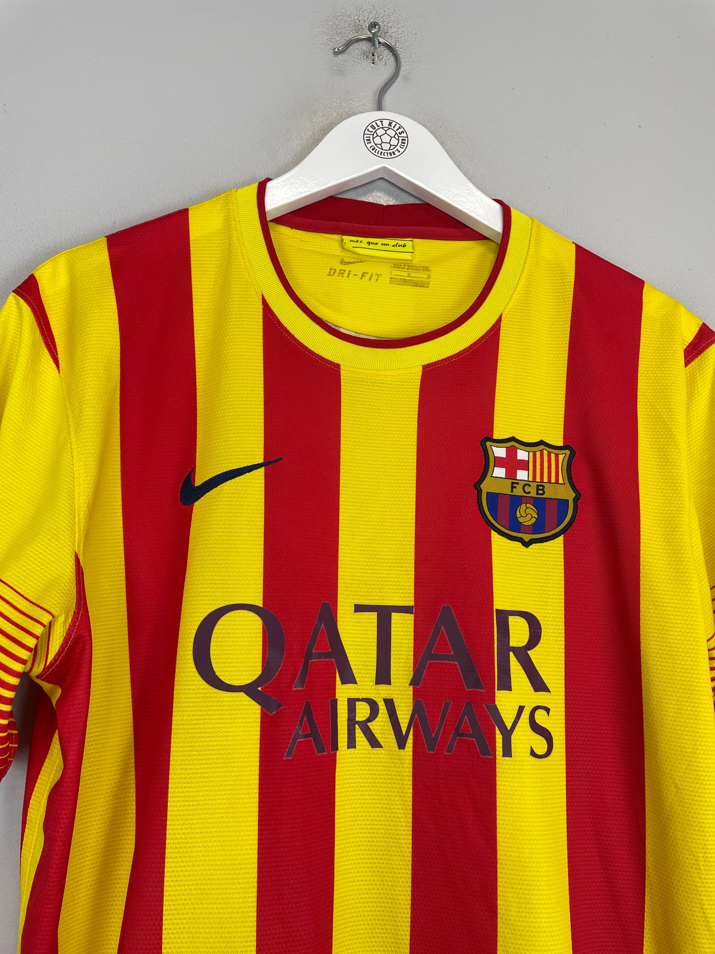 Shop 2013/14 BARCELONA NEYMAR JR #11 AWAY SHIRT (L) NIKE, classic football shirts, vintage football shirts & retro soccer jerseys at Cult Kits