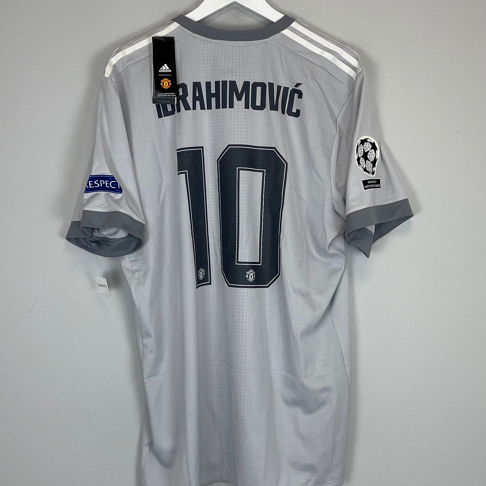 Shop 2018/19 MANCHESTER UNITED IBRAHIMOVIC #10 *BNWT* C/L AUTHENTIC THIRD SHIRT (XXL) ADIDAS, classic football shirts, vintage football shirts & retro soccer jerseys at Cult Kits