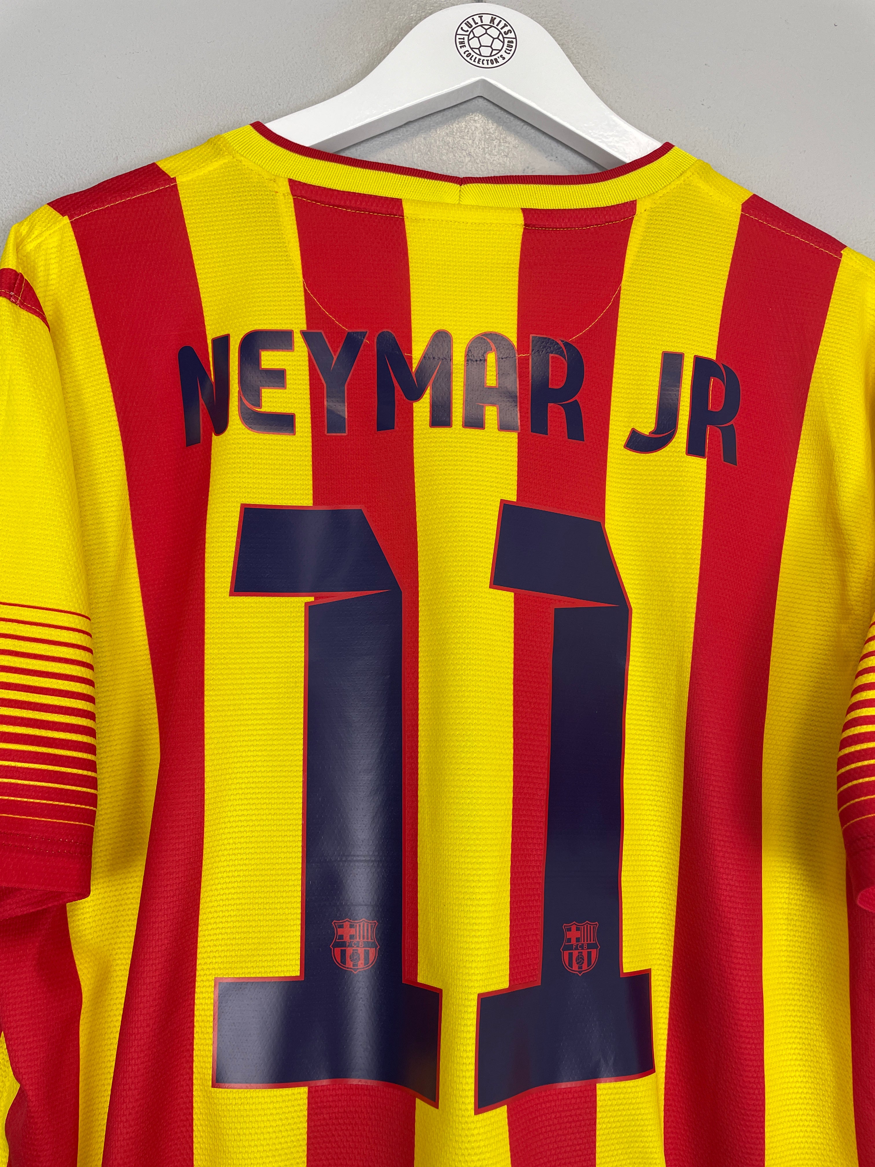 Shop 2013/14 BARCELONA NEYMAR JR #11 AWAY SHIRT (L) NIKE, classic football shirts, vintage football shirts & retro soccer jerseys at Cult Kits