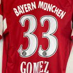 Shop 2010/11 BAYERN MUNICH GOMEZ #33 HOME SHIRT (M) ADIDAS, classic football shirts, vintage football shirts & retro soccer jerseys at Cult Kits