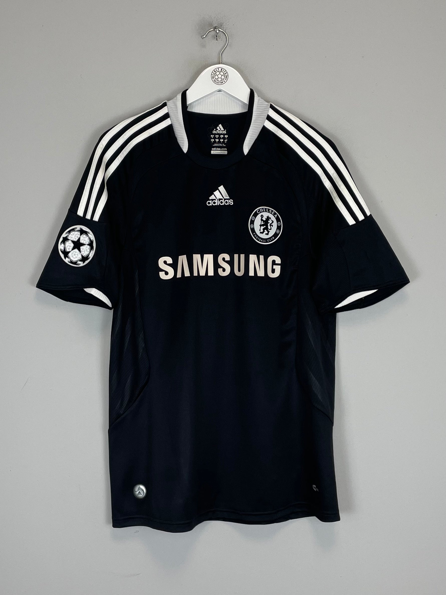 Shop 2008/09 CHELSEA DROGBA #11 C/L AWAY SHIRT (M) ADIDAS, classic football shirts, vintage football shirts & retro soccer jerseys at Cult Kits