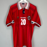 1998/00 NORWAY SOLSKJAER #20 HOME SHIRT (L) UMBRO