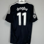 Shop 2008/09 CHELSEA DROGBA #11 C/L AWAY SHIRT (M) ADIDAS, classic football shirts, vintage football shirts & retro soccer jerseys at Cult Kits