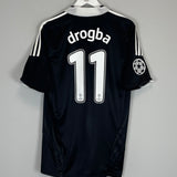 Shop 2008/09 CHELSEA DROGBA #11 C/L AWAY SHIRT (M) ADIDAS, classic football shirts, vintage football shirts & retro soccer jerseys at Cult Kits