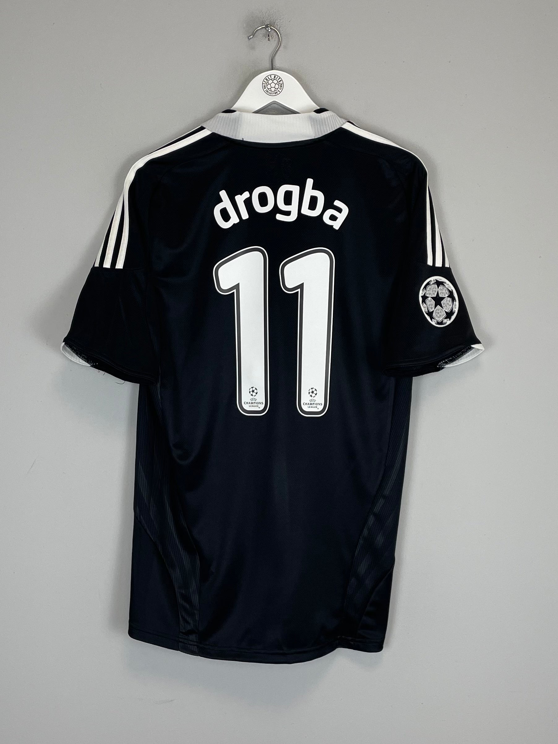 Shop 2008/09 CHELSEA DROGBA #11 C/L AWAY SHIRT (M) ADIDAS, classic football shirts, vintage football shirts & retro soccer jerseys at Cult Kits