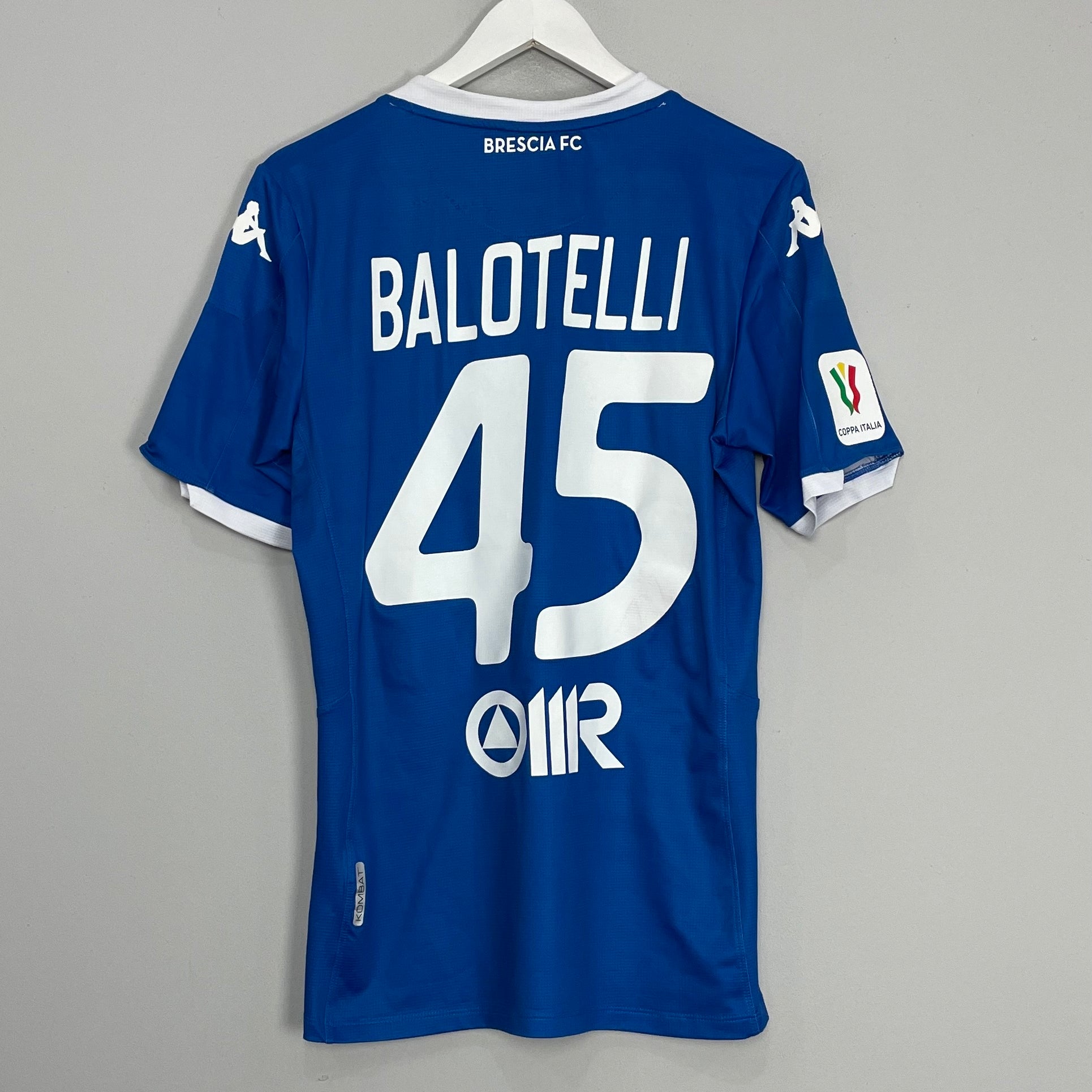 Shop 2019/20 BRESCIA BALOTELLI #45 HOME SHIRT (L) KAPPA, classic football shirts, vintage football shirts & retro soccer jerseys at Cult Kits