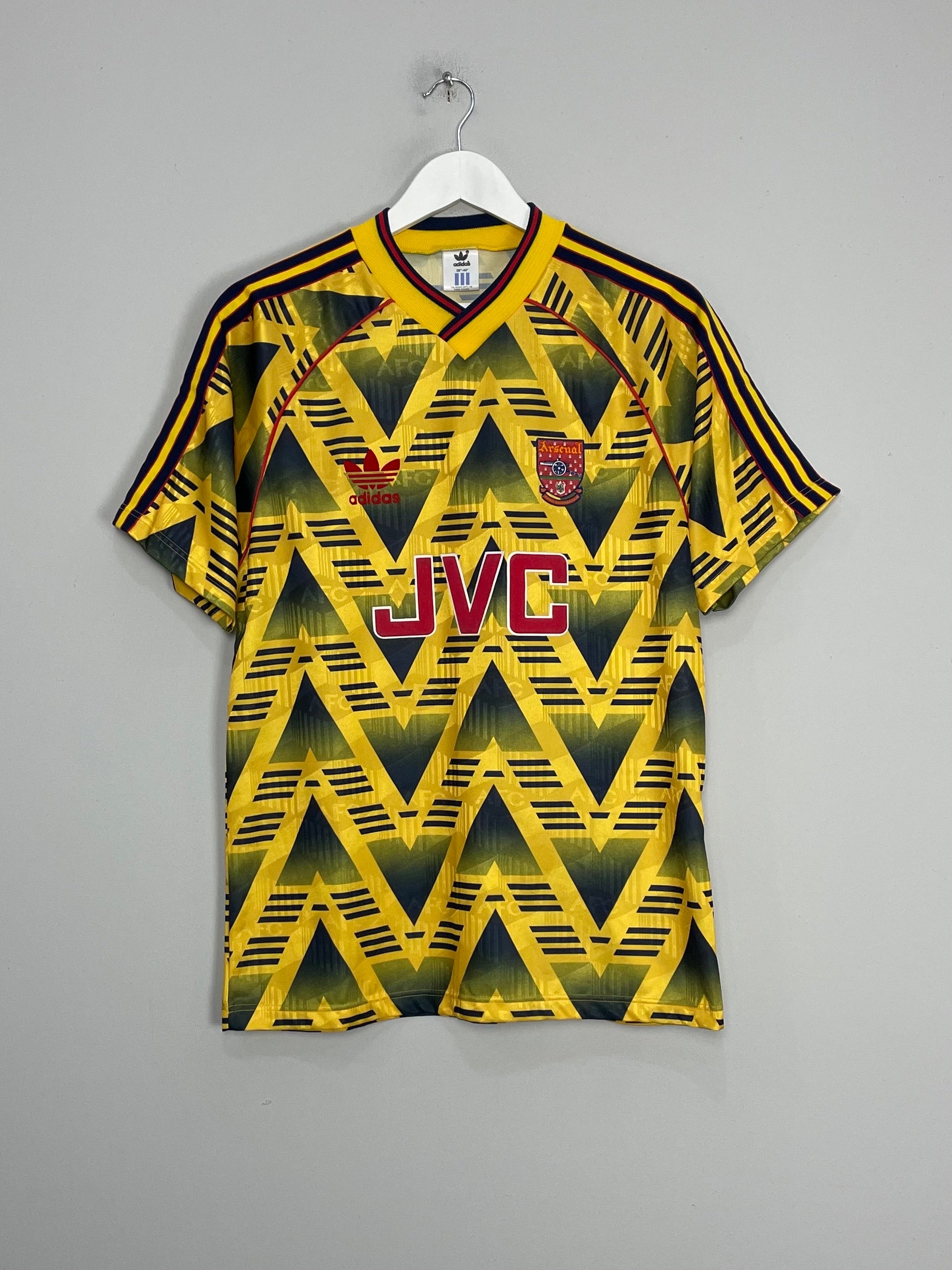 Shop 1991/93 ARSENAL AWAY SHIRT (M) ADIDAS, classic football shirts, vintage football shirts & retro soccer jerseys at Cult Kits
