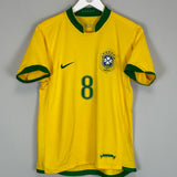 2006/08 BRAZIL KAKA #8 HOME SHIRT (S) NIKE