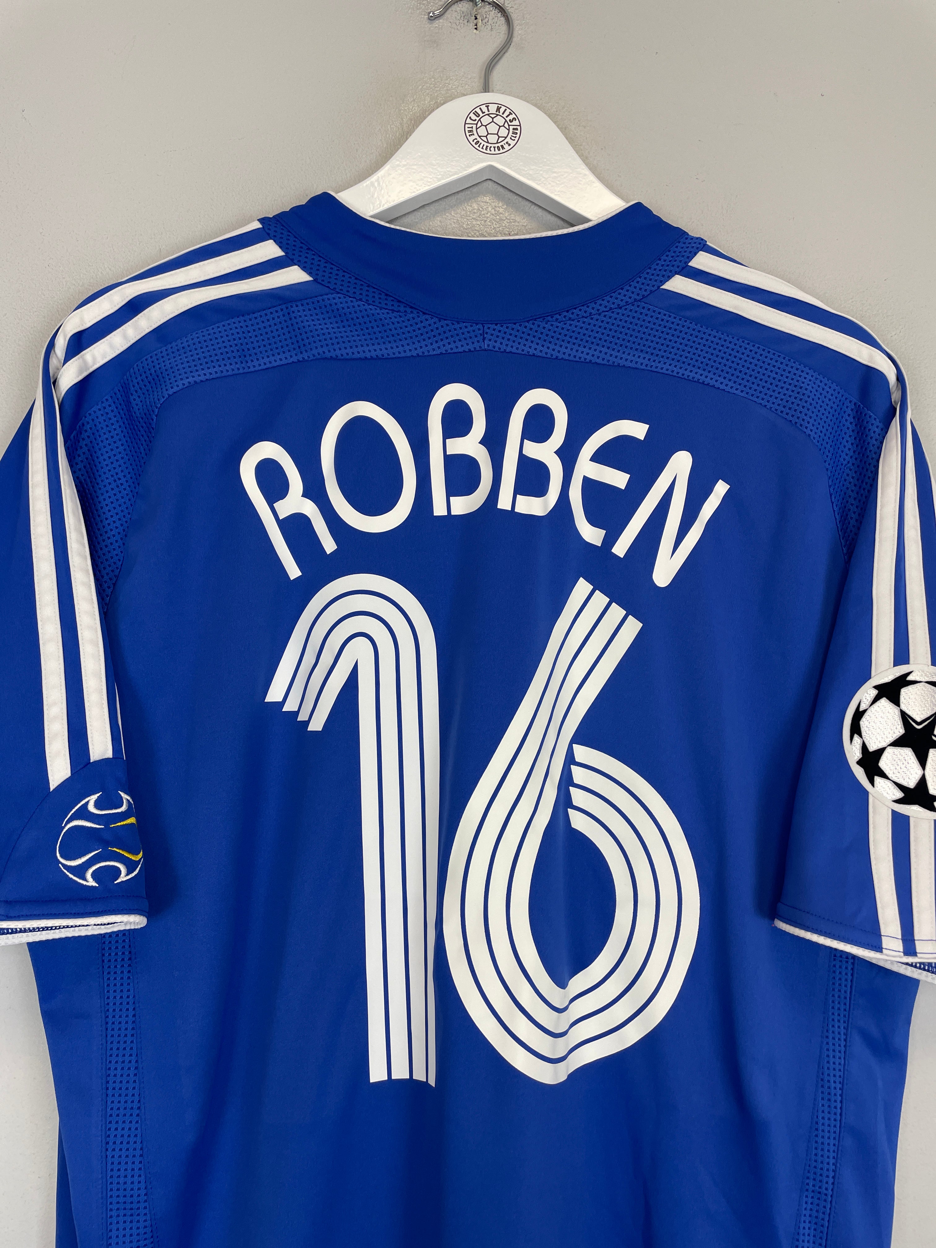 Shop 2006/08 CHELSEA ROBBEN #16 C/L HOME SHIRT (XL) ADIDAS, classic football shirts, vintage football shirts & retro soccer jerseys at Cult Kits