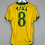 2006/08 BRAZIL KAKA #8 HOME SHIRT (S) NIKE