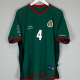 Shop 2002/03 MEXICO R.MARQUEZ #4 HOME SHIRT (M) ATLETICA, classic football shirts, vintage football shirts & retro soccer jerseys at Cult Kits